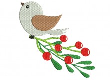 Stickdatei - Vogel Beere